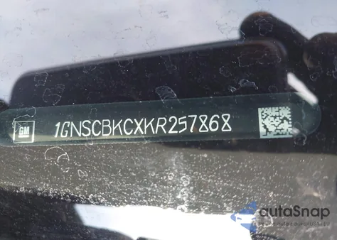 2019 Chevrolet Tahoe Lt из США, поврежденный, VIN 1GNSCBKCXKR257868